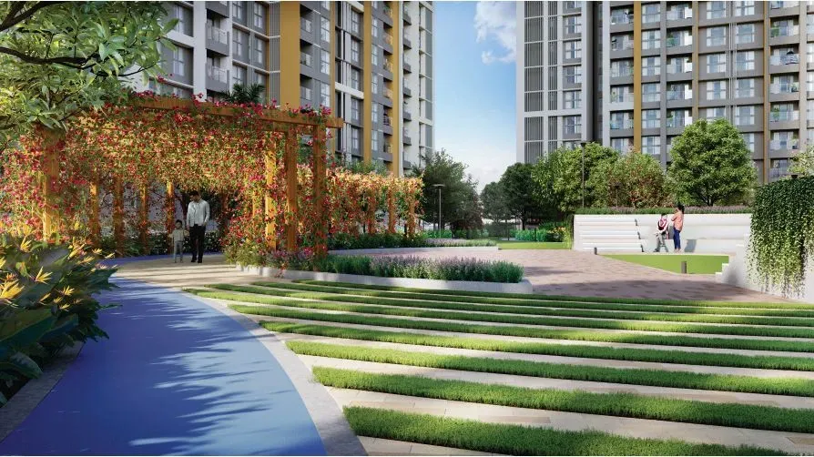 Sattva Hill View concept themed gardens and green lawns